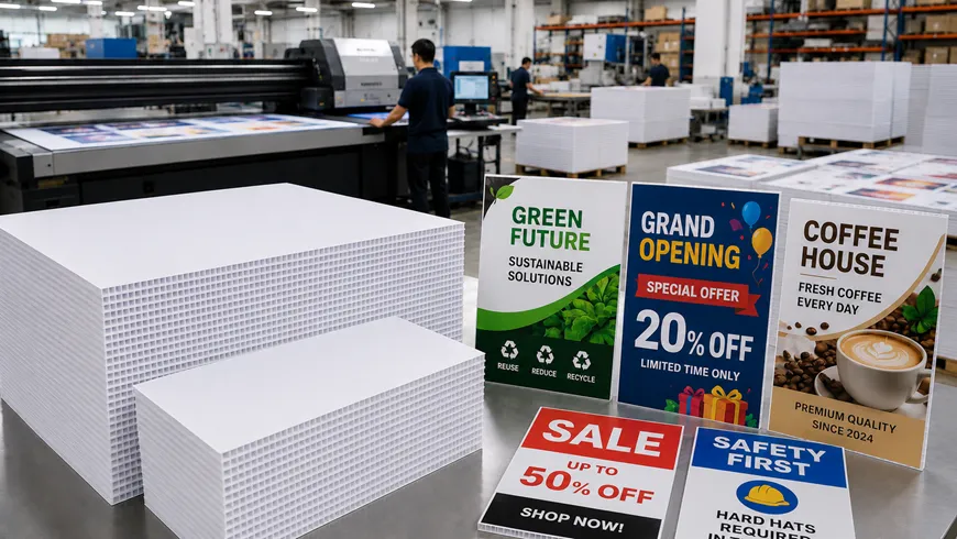 Printable Corrugated Plastic Sheets for Sign Makers & Printers
